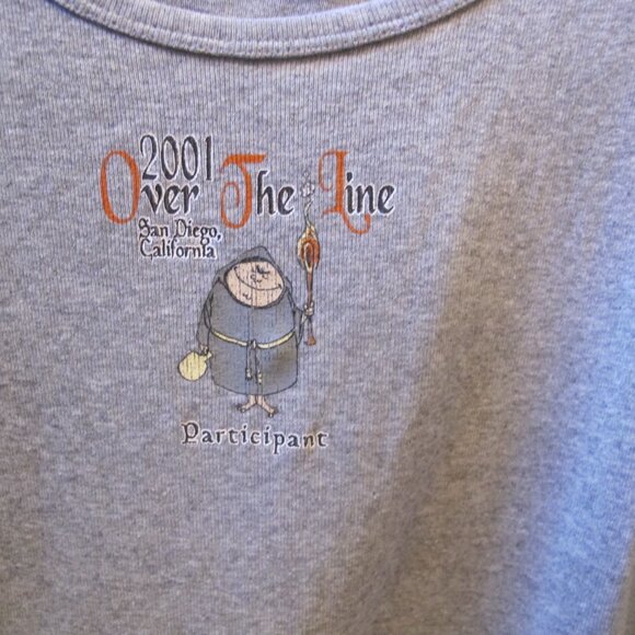 Sitewide Sale Over The Line Tank Top Gray Size Medium - Picture 2 of 5